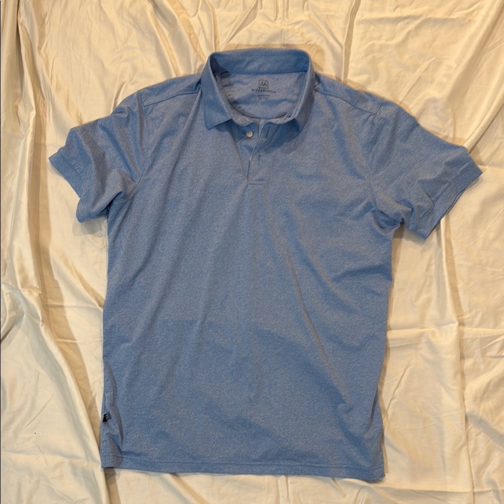 Classic Blue Polo Shirt with Short Sleeves